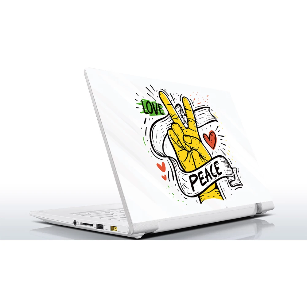 Sticker Master love peace universal laptop skin for 13 14 15 15.6 16 17 19 