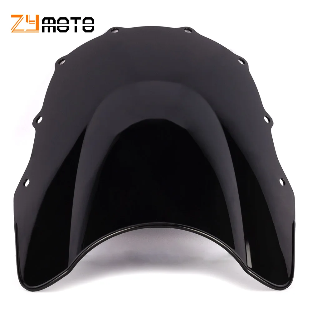 Black Clear Windshield WindScreen For Kawasaki ZZR400 ZZR600 ZZR 400 ZZR 600 1993-2007 2006 2005 2004 2003 2002 2001 2000 1999