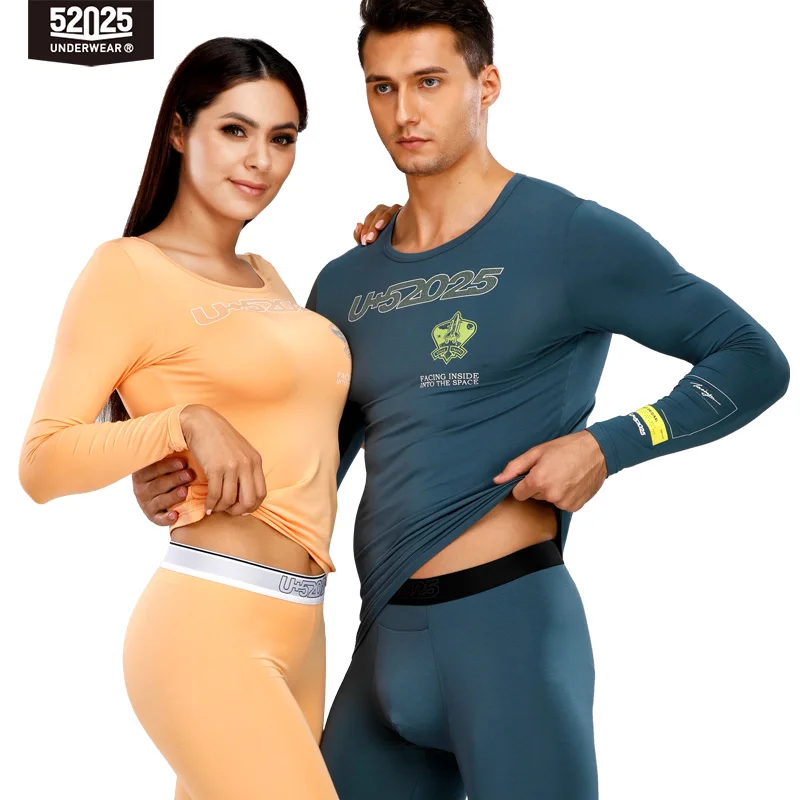 52025 Men Thermal Underwear Women Thermal Underwear Premium Modal Trendy Long Johns Fly Front Outwear Style Soft Comfortable