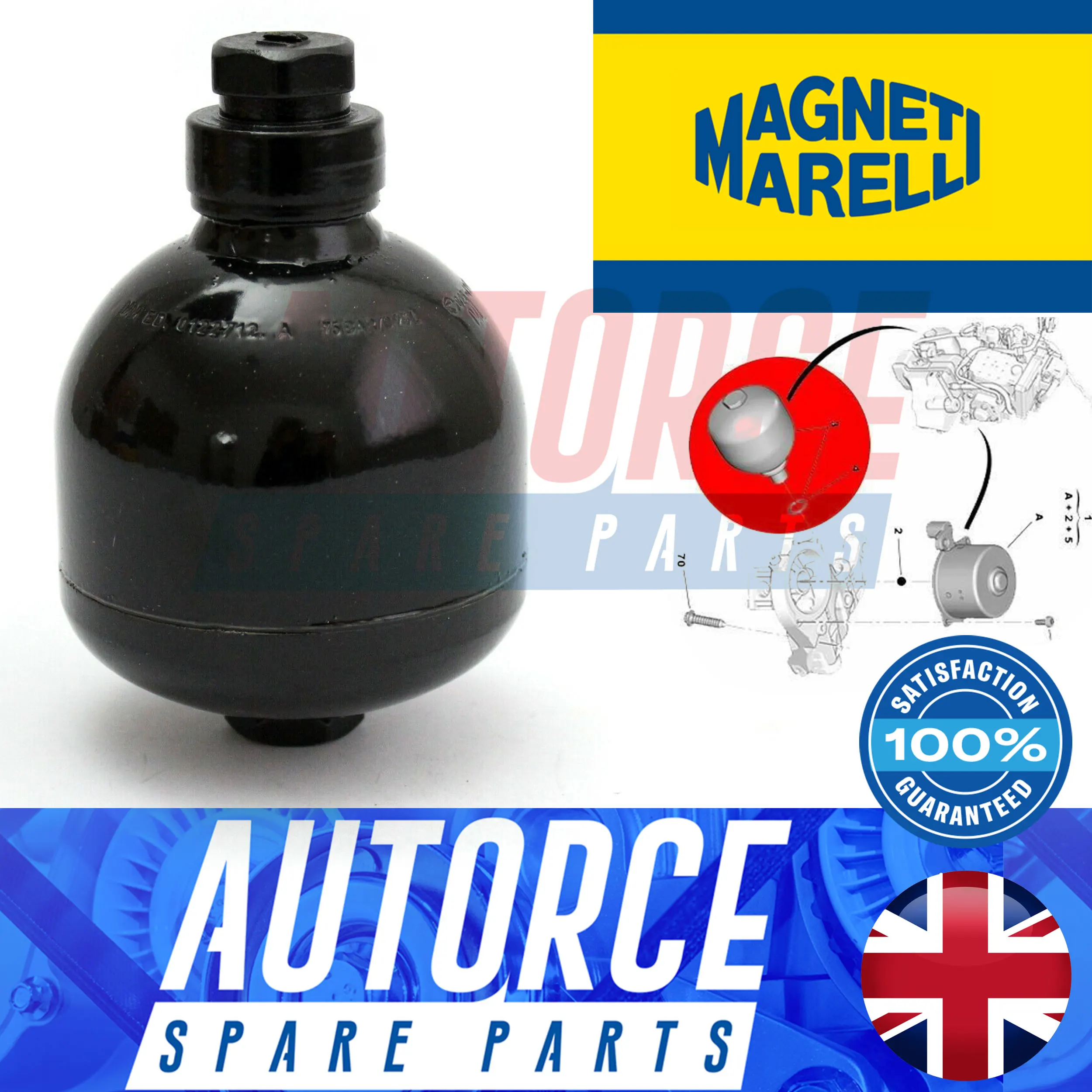 FOR FIAT 500L DUCATO PUNTO BRAVO FITS ACTUATOR OIL RESERVOIR ACCUMULATOR 24000005010, 71749958, 71747998, 71775261, 2461.F2