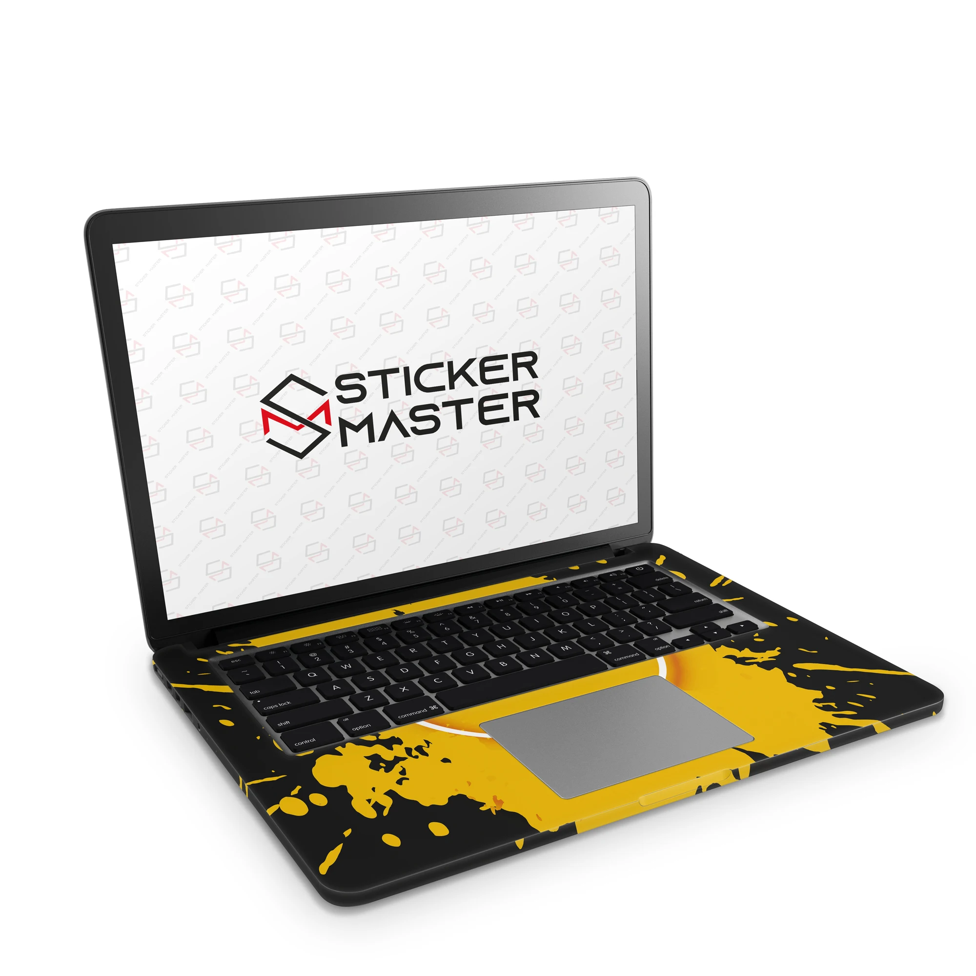 Sticker Master Abstract ink Yellow Laptop Vinyl Sticker Skin Cover For 10 12 13 14 15.4 15.6 16 17 19 