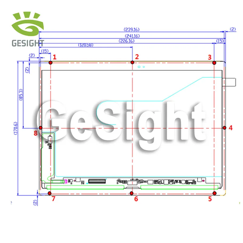 Imagem -05 - Polegada Oled Painel de Exibição 2560x1600 Resolução Mipi Dual-dsi Interface com Tela de Toque para Tablet Dispositivo Inteligente 10.5