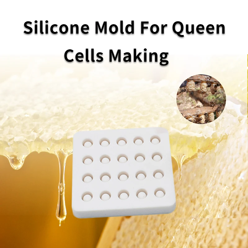 

Wax Queen Grafting Cups Silicone Mold Bee Rearing Tool Beekeeping Beeswax Cell Making Equipment