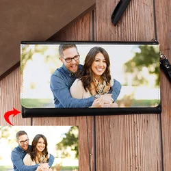 Customized New Men 's Long Wallet Multi-card Photo Wallet Personalized Color Photo Wallet Holiday Gift Single Sided Printing PU