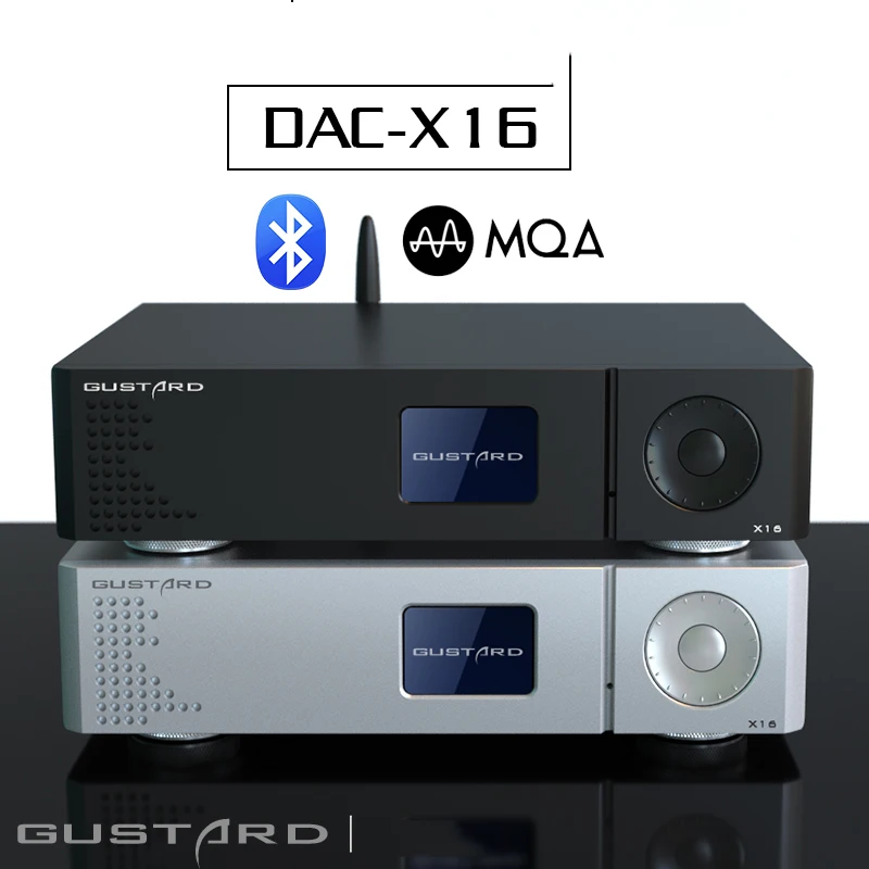 

GUSTARD DAC-X16 2x ES9068 MQA XMOS BT5.0 DAC HIFI EXQUIS LDAC Bluetooth XU216 DSD512 Remote Decoder