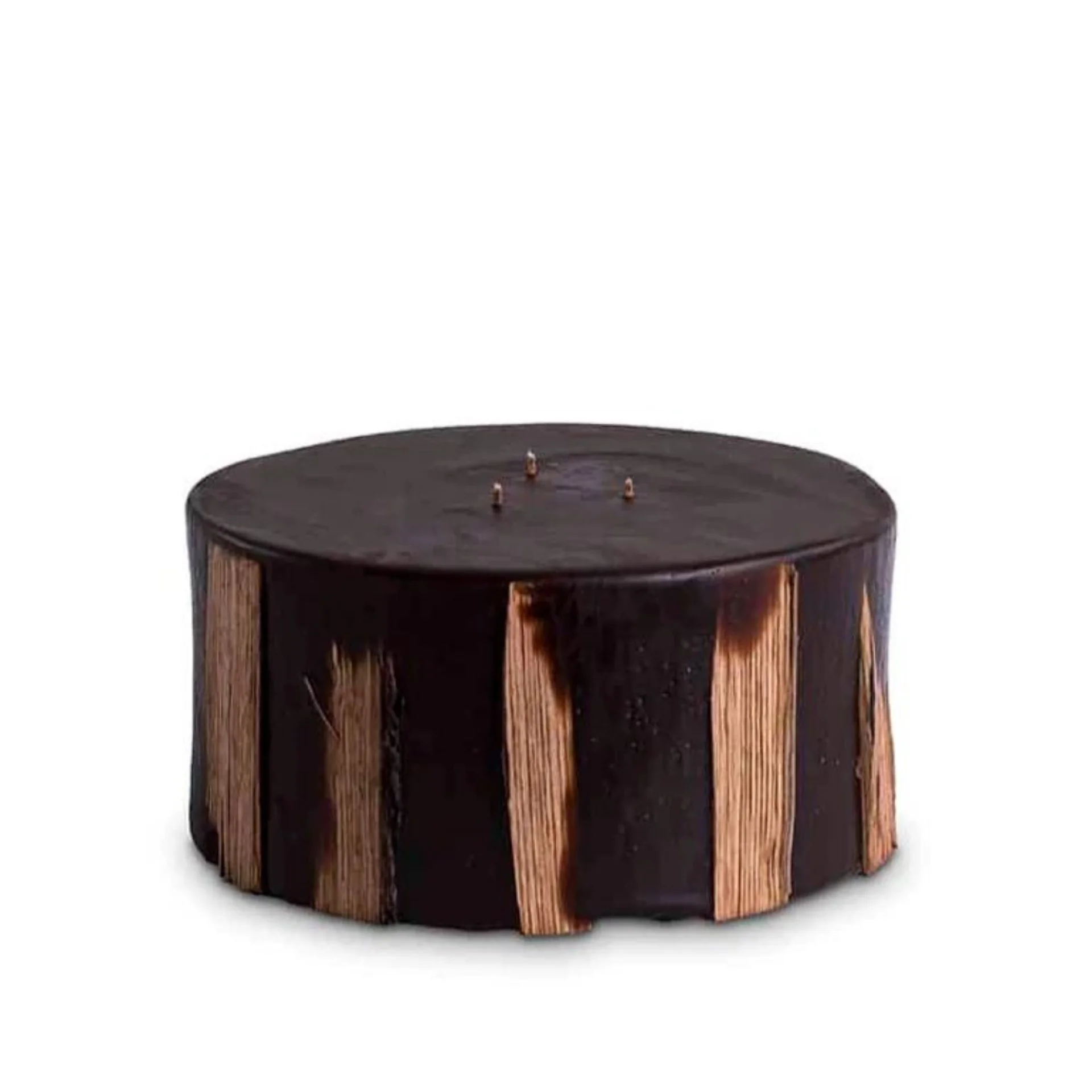 

Woody Candle Dark Brown 22×10 Cm Handmade Block Candle Long Burning Special Winter Collection For Fireplace Decor Best Gift