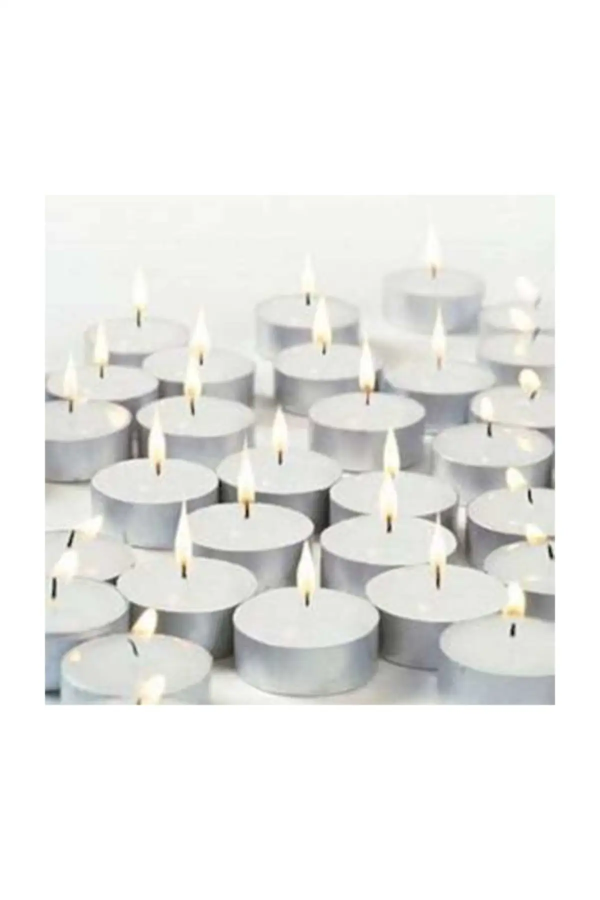 Tealight Candle 100 Pcs-White Package 100 pcs White color 7 g for Romantic evenings