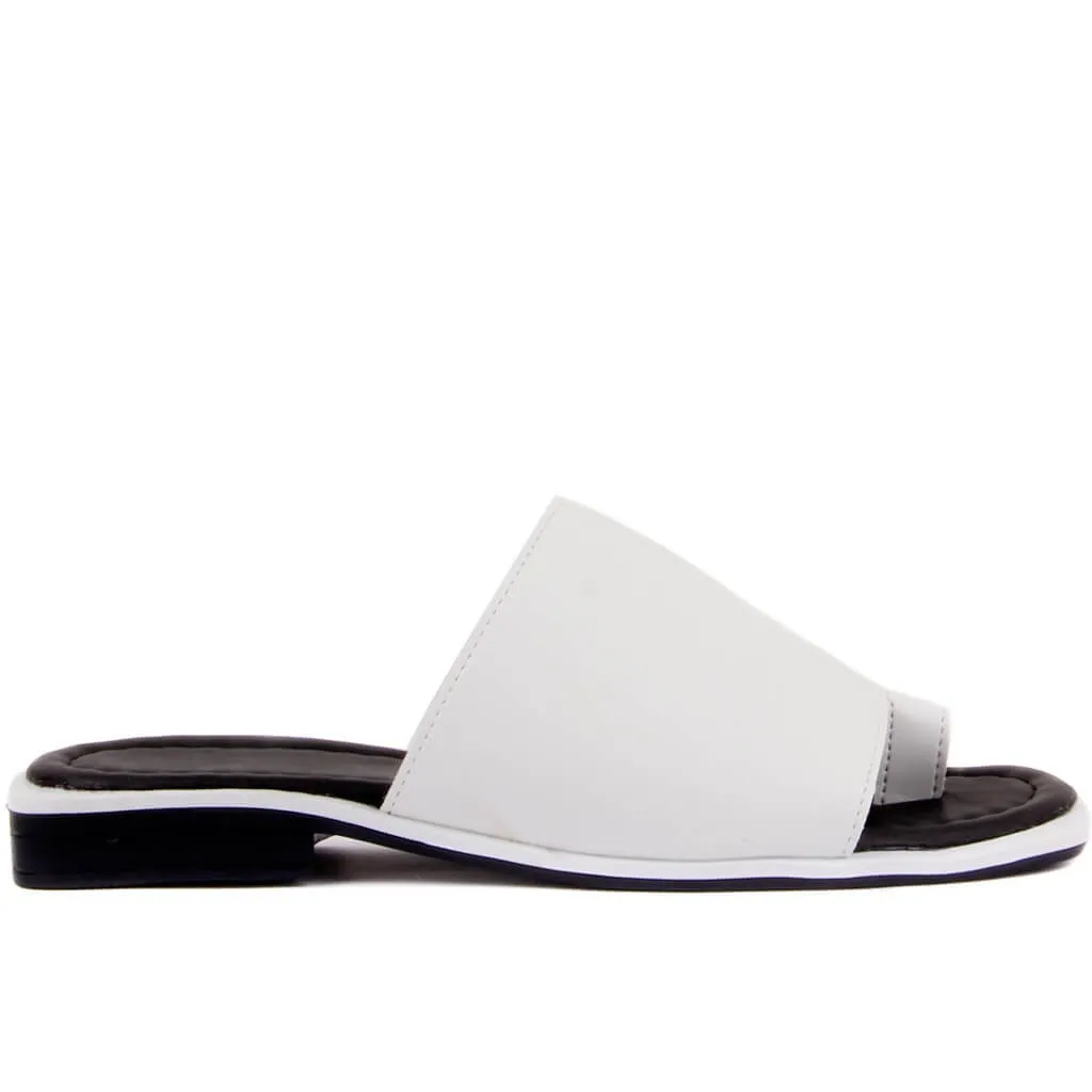 Moxee-Colore Bianco DELLE Donne Sandali Infradito