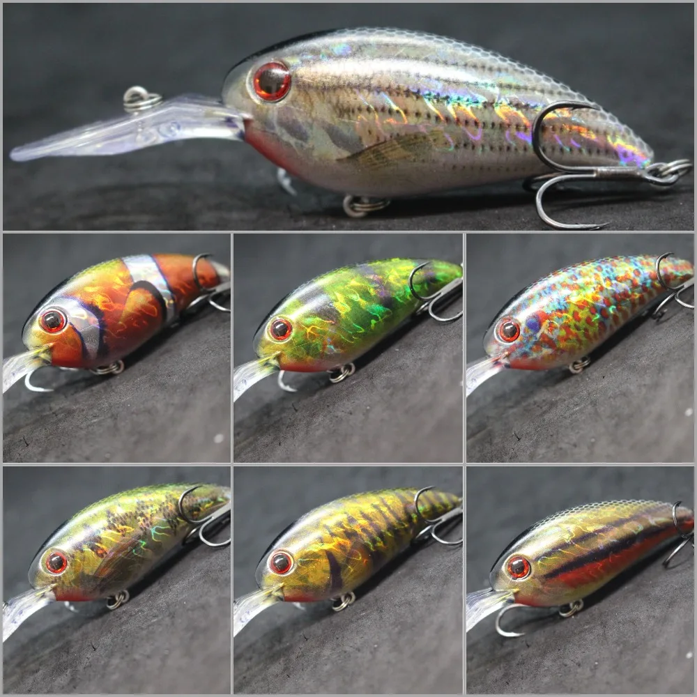 wLure Wide Wobbler Hard Bait Fishing Lure 14.2g 10.2cm Crankbait Jerkbait RealSkin Painting Slow Floating Quality Hooks HC55