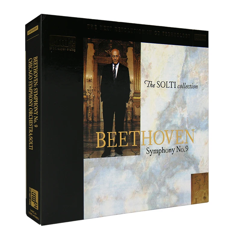 Genuine BEETHOVEN SYMPHONY NO.9 Pure Music Album 1 CD 1 Lyrics Book Disc Box Set