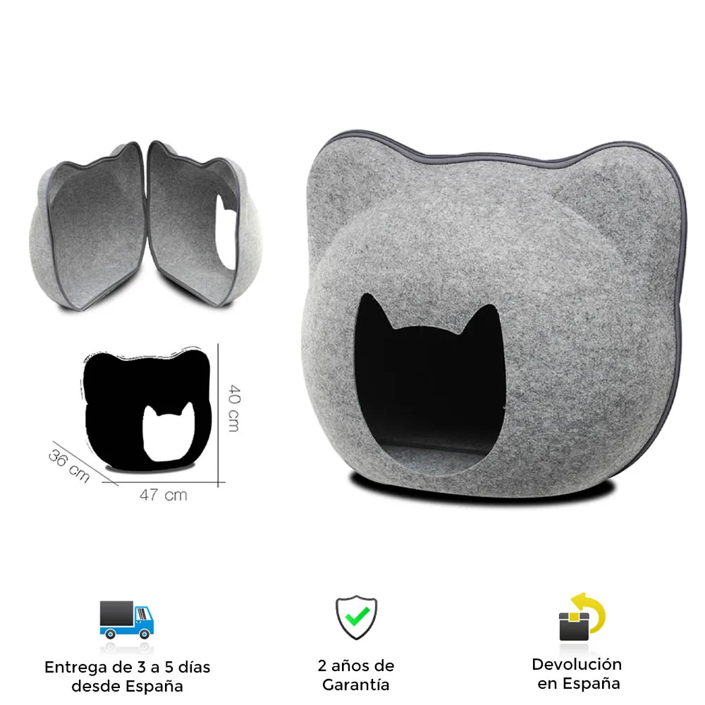 Cat bed, cat head shape, original, practical, decorative, tough, quality, comfortable, warm, modern, cozy, cat, cat bed