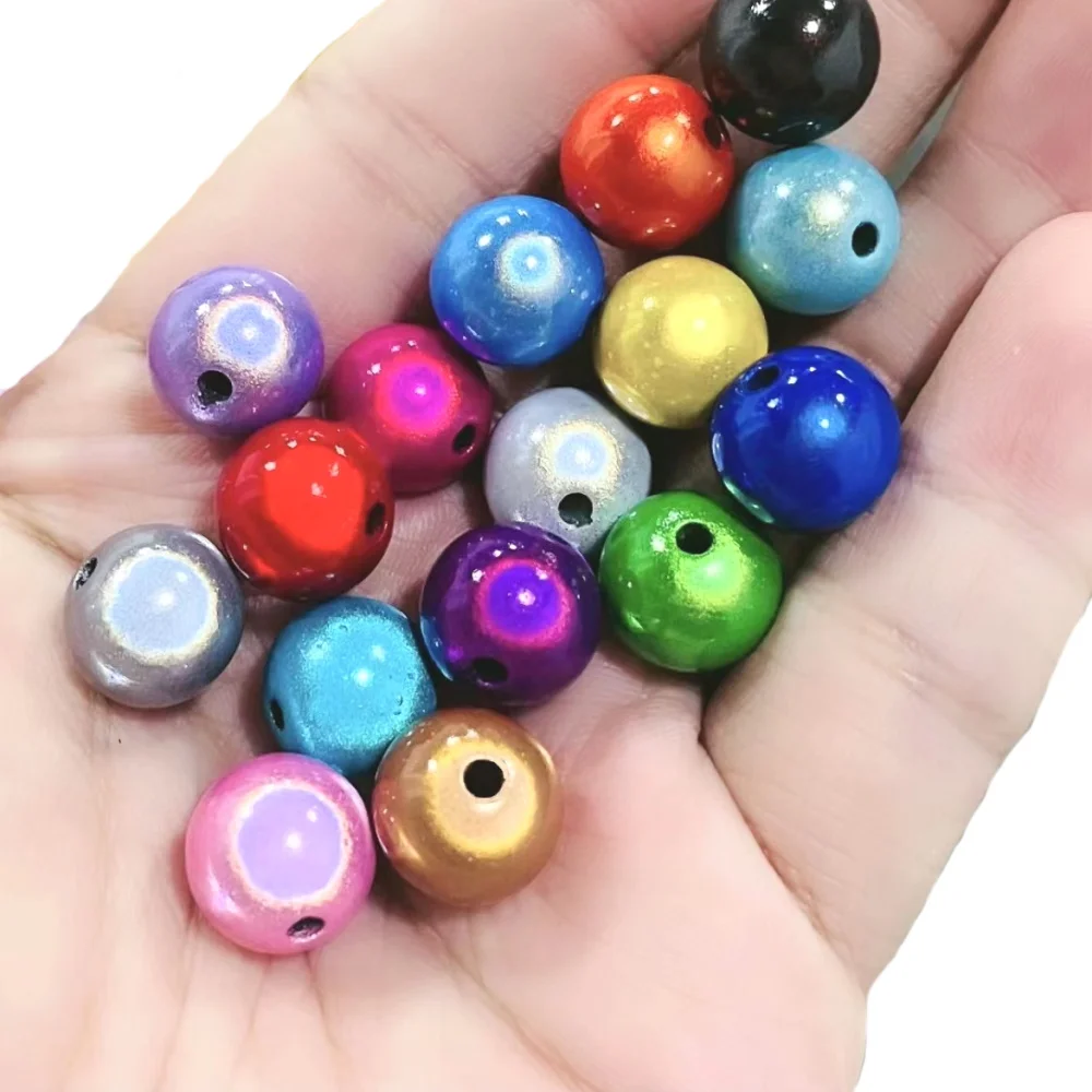 Großhandel reflektierende Perlen 3D Illusion Miracle Perlen 4–30 mm Stickerei Acrylperlen für Schmuck Halskette Armband Herstellung – Detail 3
