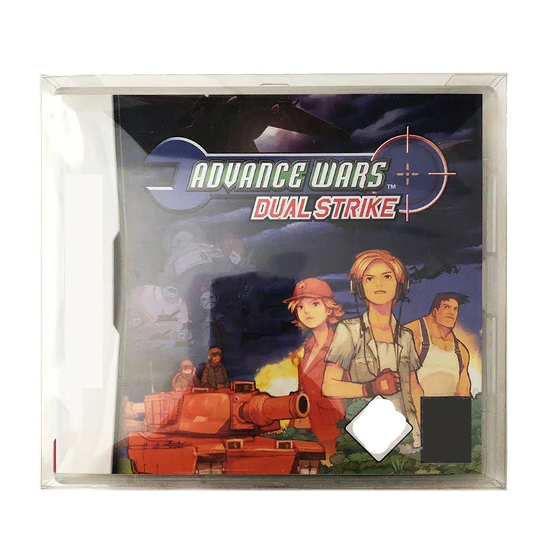 Capa protetora para nds pal, capa de plástico transparente feita sob encomenda