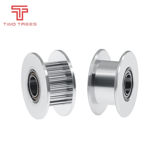 Imagen 2 del producto Rueda síncrona pasiva tipo GT2, polea motriz de sincronización de aluminio con 16/20 dientes para impresora 3D, polea tensora de engranaje ancha de 6mm/10mm