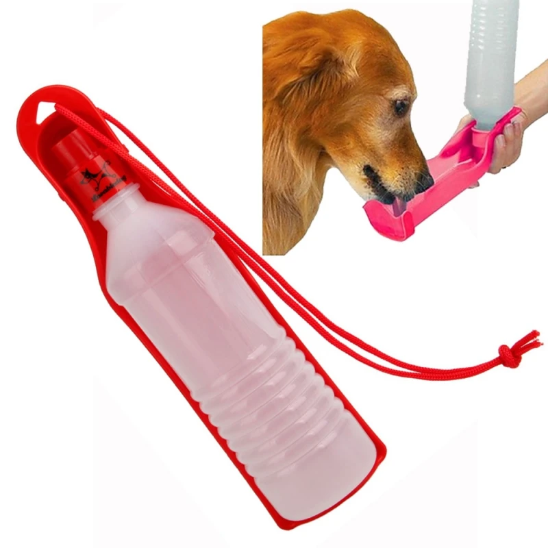 For Your Pets Travel Type Water Container-Red