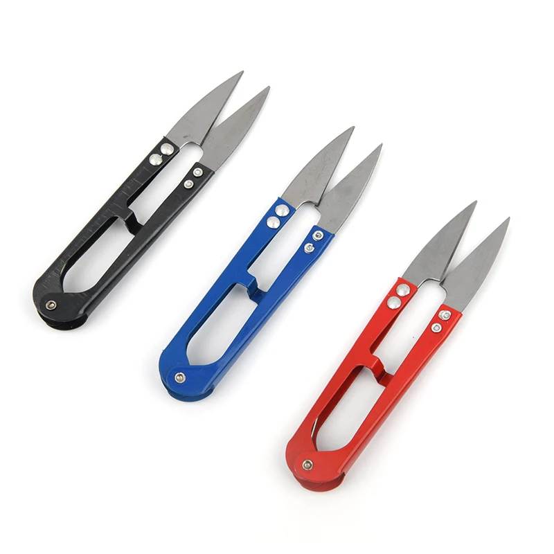 1 Pc Multicolor Stationery Scissors Nippers U Shape Clippers Steel High Quality Decorative Scissors Professional Tailor Scissors