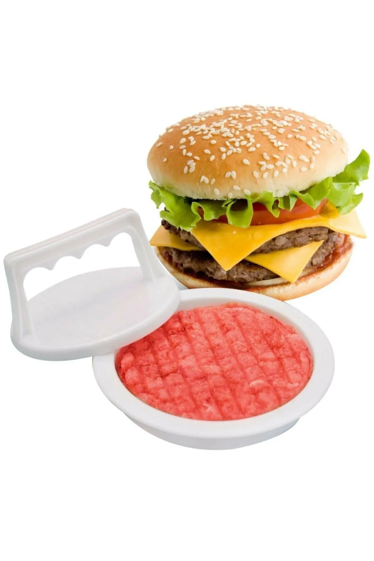 

Plastlife Hamburger Meatball Mold Meatball Press Shaper Burger Press Practical Meatball Maker