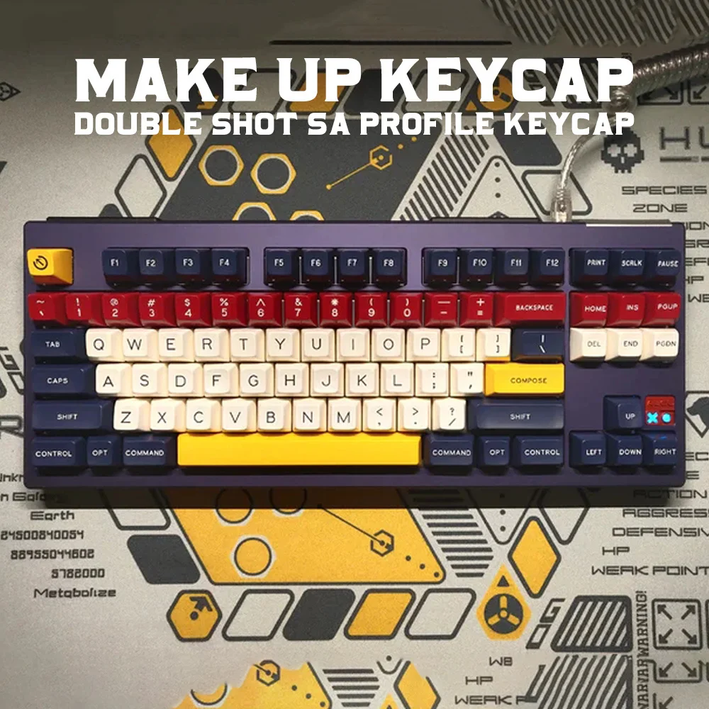 GMK Tạo Thành Keycap SA Hồ Sơ 6.25U Phím Cách ISO Vào 1.25U Dịch Chuyển Cho Trò Chơi Bàn Phím Cơ DOUBLESHOT 478 Phím