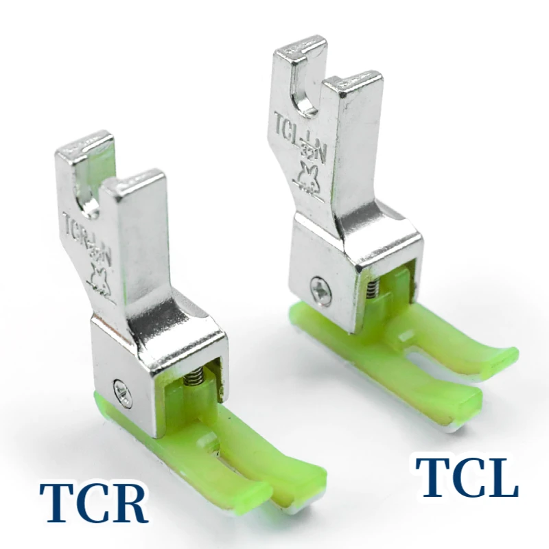 TCR TCL RIGHT and Left Plastic Compensating Presser Foot For Industrial 1 Needle Lockstitch Sewing Machine 1/16 1/32 inch