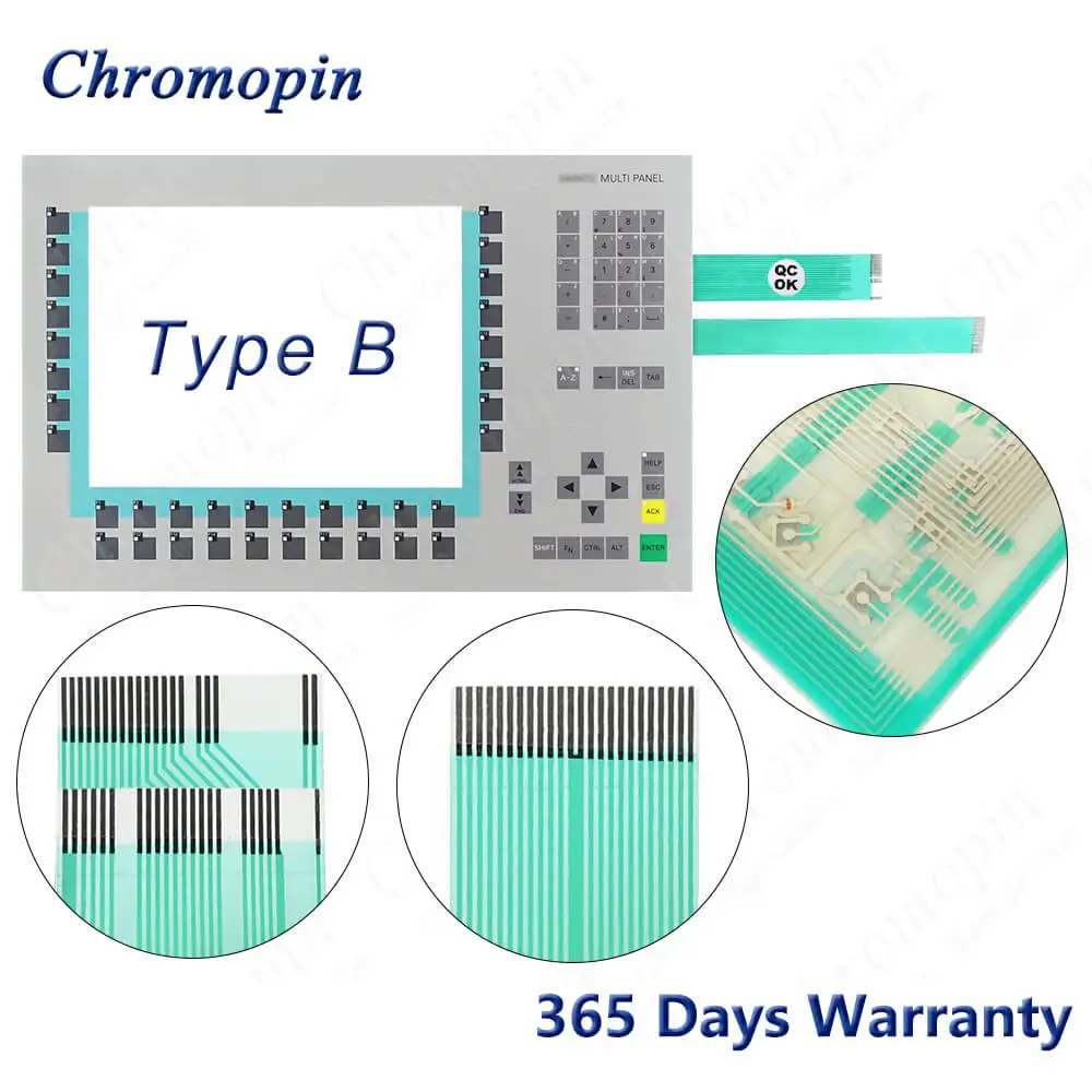 6AV6542-0DA10-0AX0 MP370 12 KEY Membrane Keypad Switch for 6AV6 542-0DA10-0AX0 MP370 12 KEY Membrane Keyboard