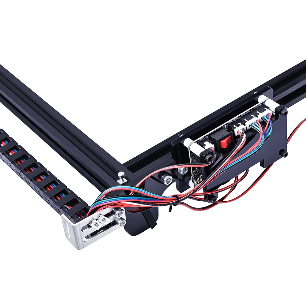 Imagem -03 - Máquina de Gravura do Laser 12v 5a Cnc 2-axis Gravador do Laser Máquina de Escultura 15w Laser 65*50cm com Parada de Emergência Novo 6550 20w