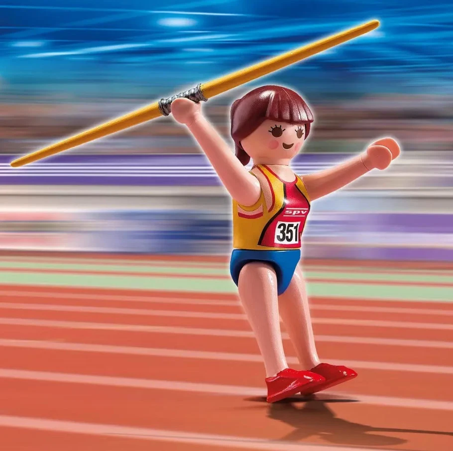 PLAYMOBIL 5201 javelin throw, original, clicks, gift, child, girl, toy, Olympic Games, sport, official license, new, clicks, clik, famobil, gift, collection, collector, cheap price