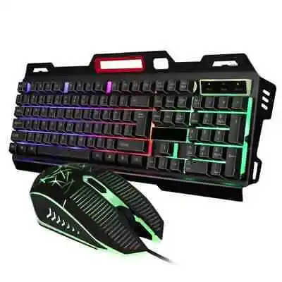 Picture 4: Professional Colorful LED USB Keyboard and Mouse Gamer Kit 2.0 PC Backlit 3 Colors Wired