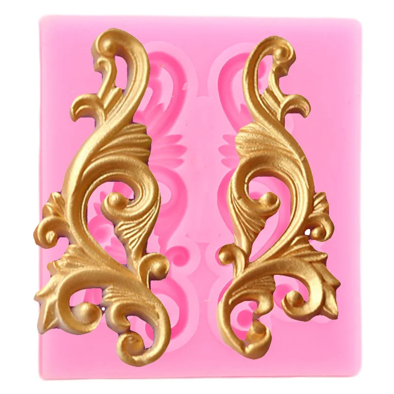 Baroque Relief Silicone Mold Cake Border Fondant Molds Cake Decorating Tools Chocolate Gumpaste Moulds Candy Clay Resin Mould