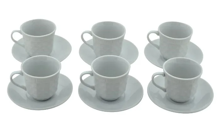 GREAT WONDERFULL OUR Twelve PIECE COFFEE SET WITH ITS DELICIOUS PRESENTATION FOR SIX PERSONS IN WHITE FREE SHİPPİ  FREE SHIPPING