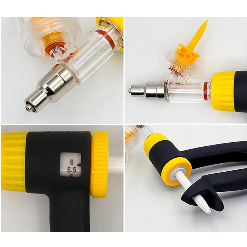 6ml Veterinary Catheter Syringes 2ml Automatic Continuous Dosing Device Tool Pig Chicken Farm Automatic Vaccine Cow 2022 NEW