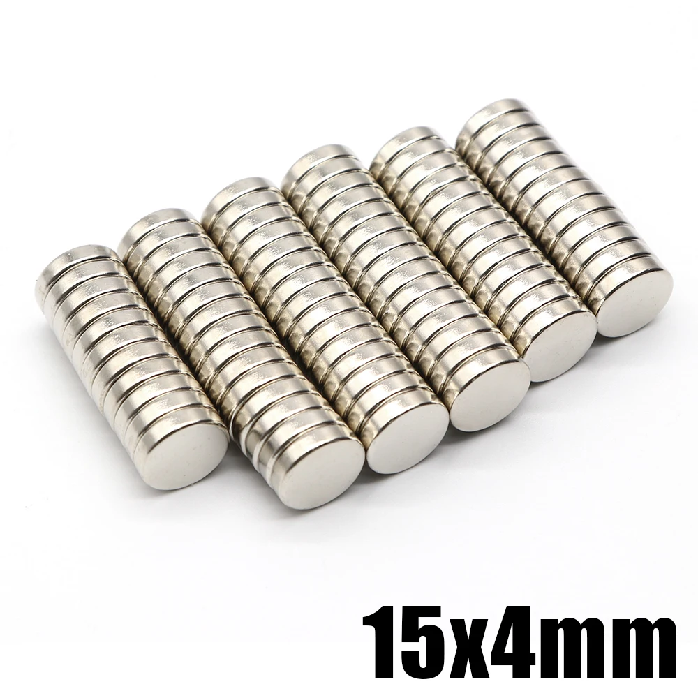 

5/10/20/50 Pcs 15x4 N35 NdFeB Neodymium Magnet 15mm x 4mm Round Super Powerful Strong Permanent Magnetic imanes Disc 15*4