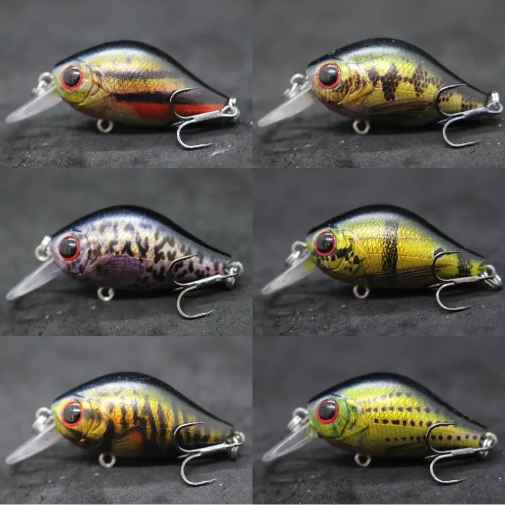 wLure Wobbler Fishing Lure 5.6cm 7g Tiny Crankbait Lifelike Colors 0.5 Meter Depth Upgraded Treble Hooks Carp Fishing HC564