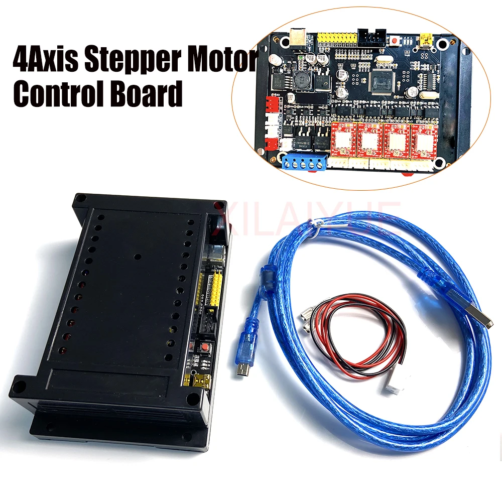 

New GRBL 4Axis Stepper Motor Controller Control Board With Offline/300/500W Spindle USB Driver Board For CNC Laser Engraver