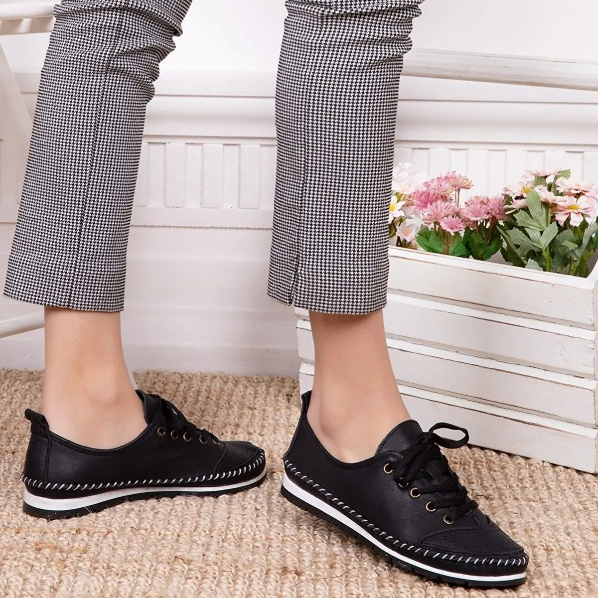 Genuine Leather Women\'s Flat Shoes 2022 Summer Fashion Light Comfortable Sweatproof Stylish Soft Leather Many Colors Thermo Sole