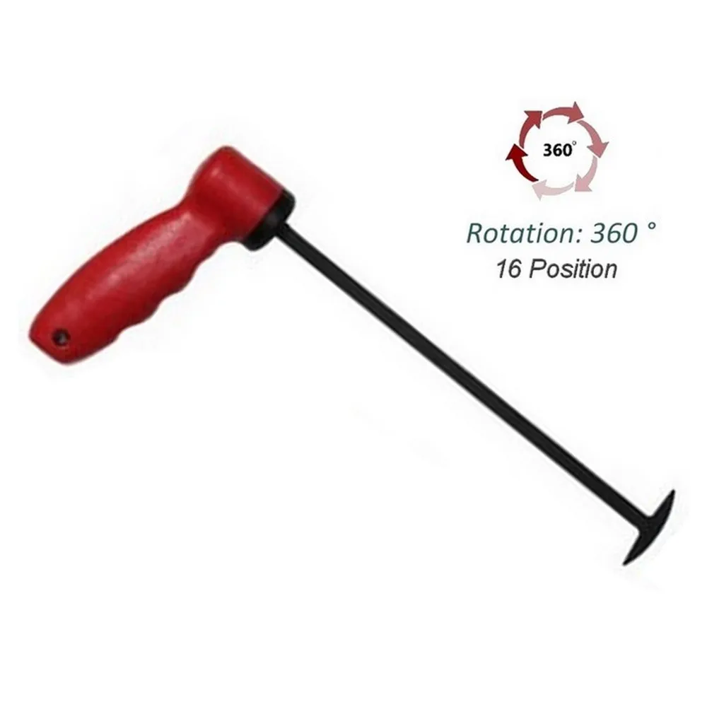 PDR Hook Tools Whale Hammerhead Tails 300MM 360 ° Rotating High Carbon Steel Removal Rod Hand Vehicle Body Paintless Dent Repair