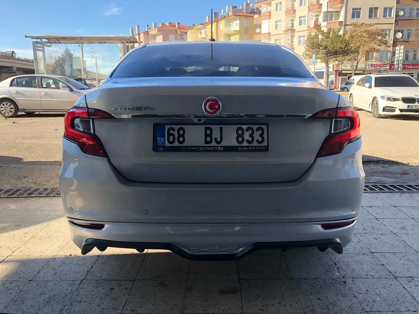 Fiat Egea / Tipo / Dodge / Neon Sedan için 2015-2021 Custom Style Arka Tampon Etek Abs Plastik