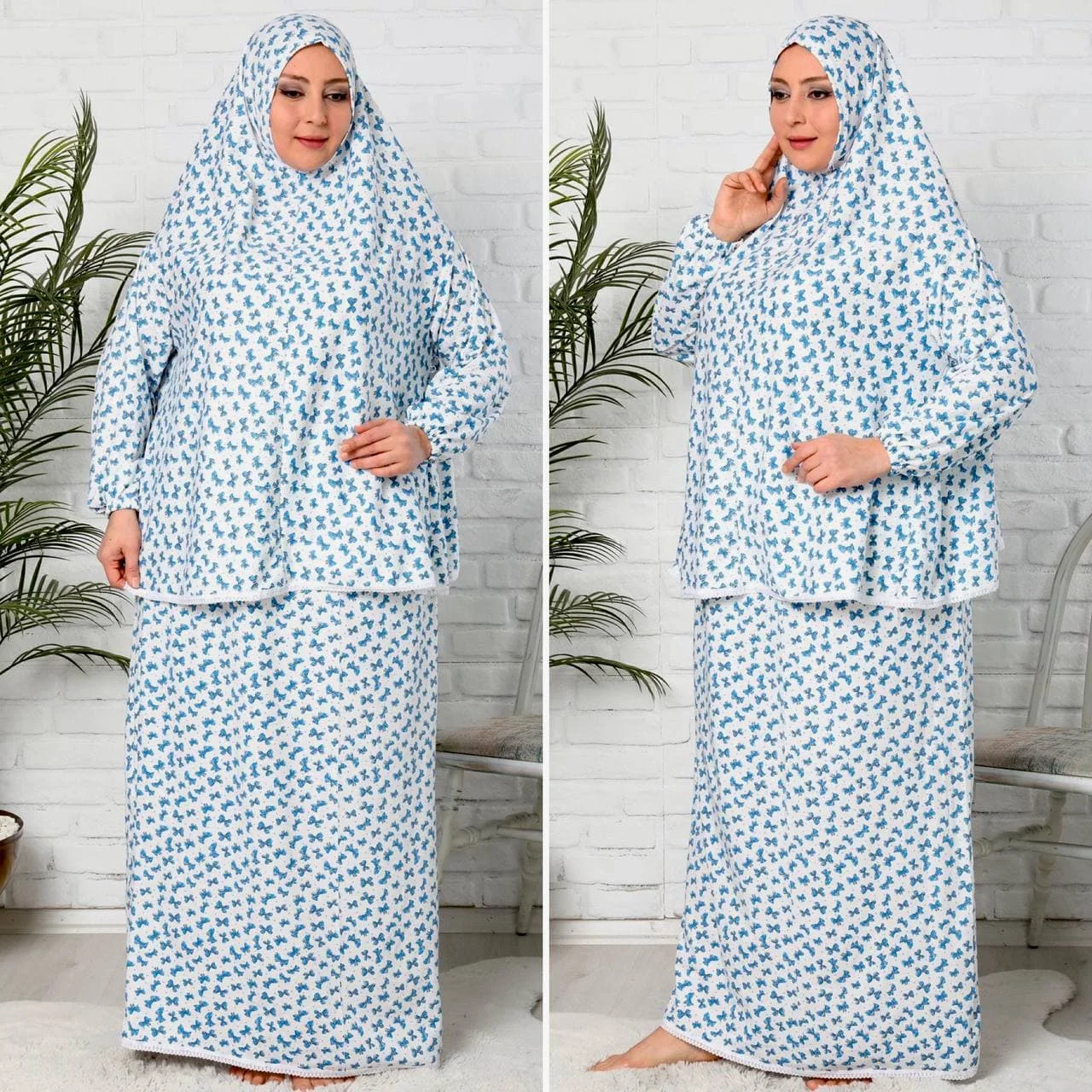 Robe de prière musulmane pour femmes, ensemble de prière musulmane, 100 coton, taille standard, haute qualité, de Turquie, se détendre, prier, hijab