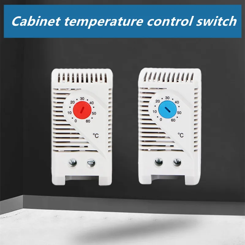 Mechanical Thermostat KTS011 0-60°C Adjustable Compact Normally Open(N.O) Temperature Controller Switch