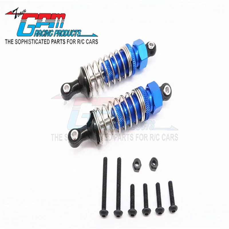 GPM ALLOY FRONT ADJUSTABLE SPRING DAMPER (70MM) - 1PR SET FOR TAMIYA 1/10 TT02B UPGRADE