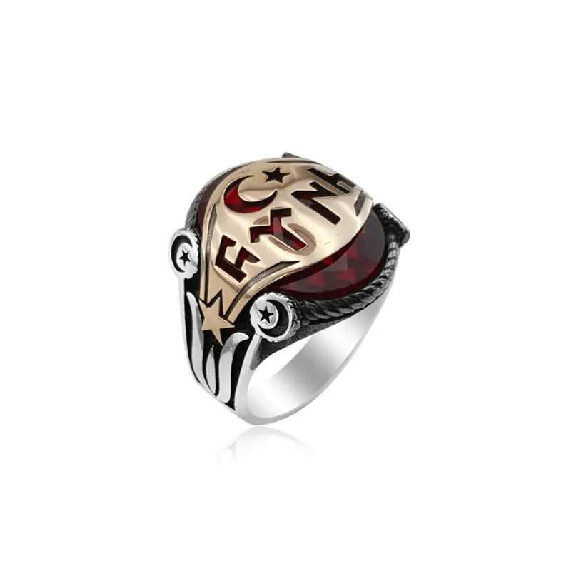 925 Silver Ottoman Ring for Men Resurrection Ertugrul Ring for Man Kayi Ring