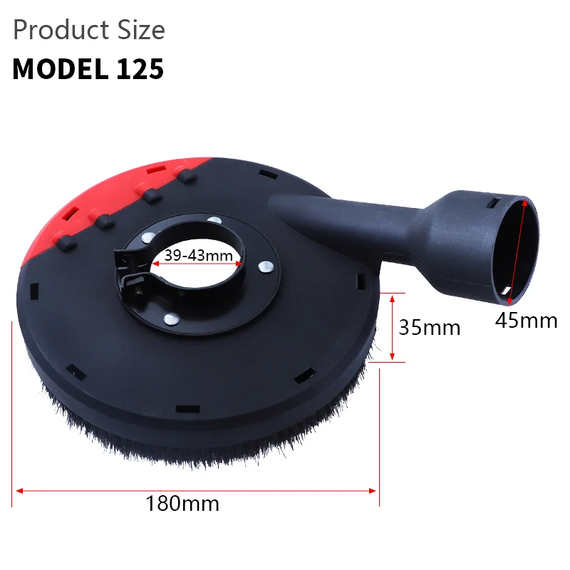 Angle Grinder Dust Shroud Universal Surface Grinding Shroud Cover 140mm for Concrete Stone Dust Collection Grinding