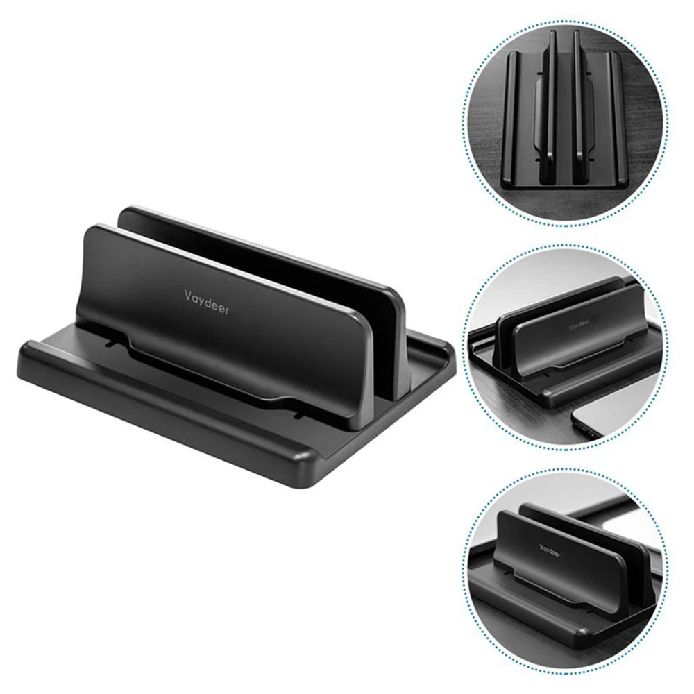 Przenośny pionowy stojak na laptopa dla Macbook/Tablet/telefon plastikowy uchwyt regulowany pulpit Notebook pulpit stojaki do przechowywania stacji dokującej