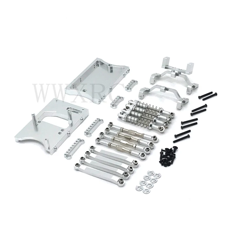 Mn Volledige Metalen Frame Chassis Kit Shock Trekstang Met Cnc Portal As Voor 1/12 Mn MN98 D90 D91 D99 d99S MN90 Rc Car Upgrade Onderdelen