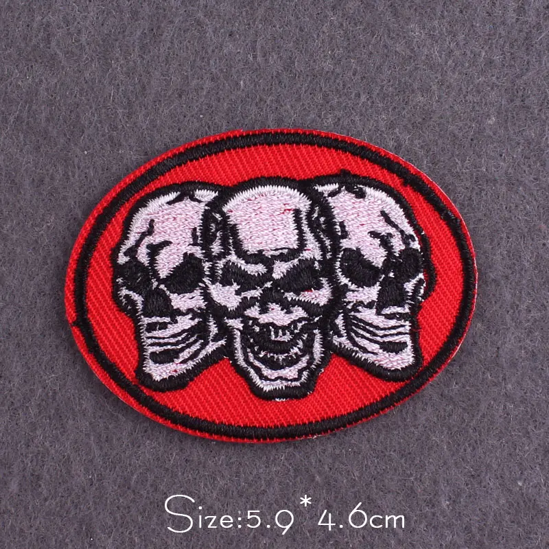 Punk-Aufnäher für Kleidung, thermoadhäsive Aufnäher, DIY-Totenkopf-Stickerei-Aufnäher, zum Aufbügeln auf Kleidung, Aufkleber, DIY-Applikation – Detail 19