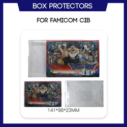 Box Protector For Famicom For Nintendo Games CIB Custom Made Clear Plastic Case