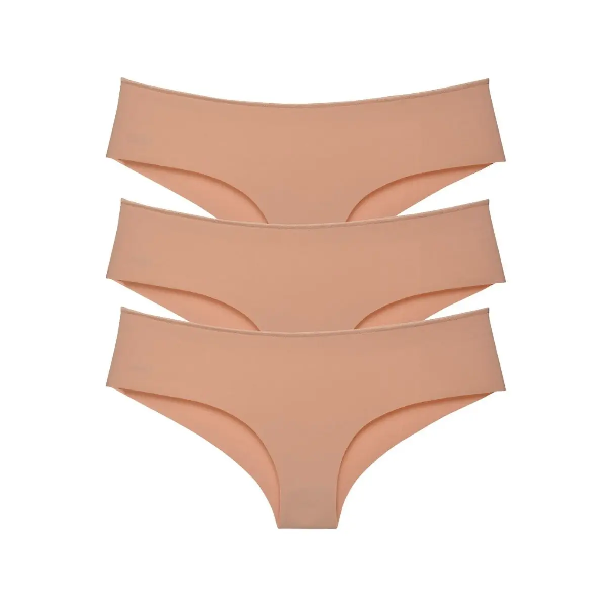 Brasilianische Panty Laser Cut Höschen 3-Pack Set Gekämmte Weiche Baumwolle Stoff Komfortable Fit Sexy Sweatproof Mode Muslimischen Dame hijab