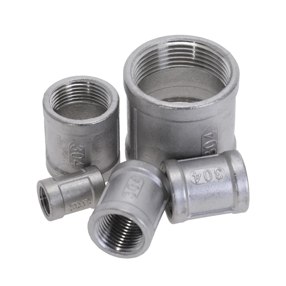 304 Stainless Steel Female Thread Pipe Fittings 1/4'' 3/8