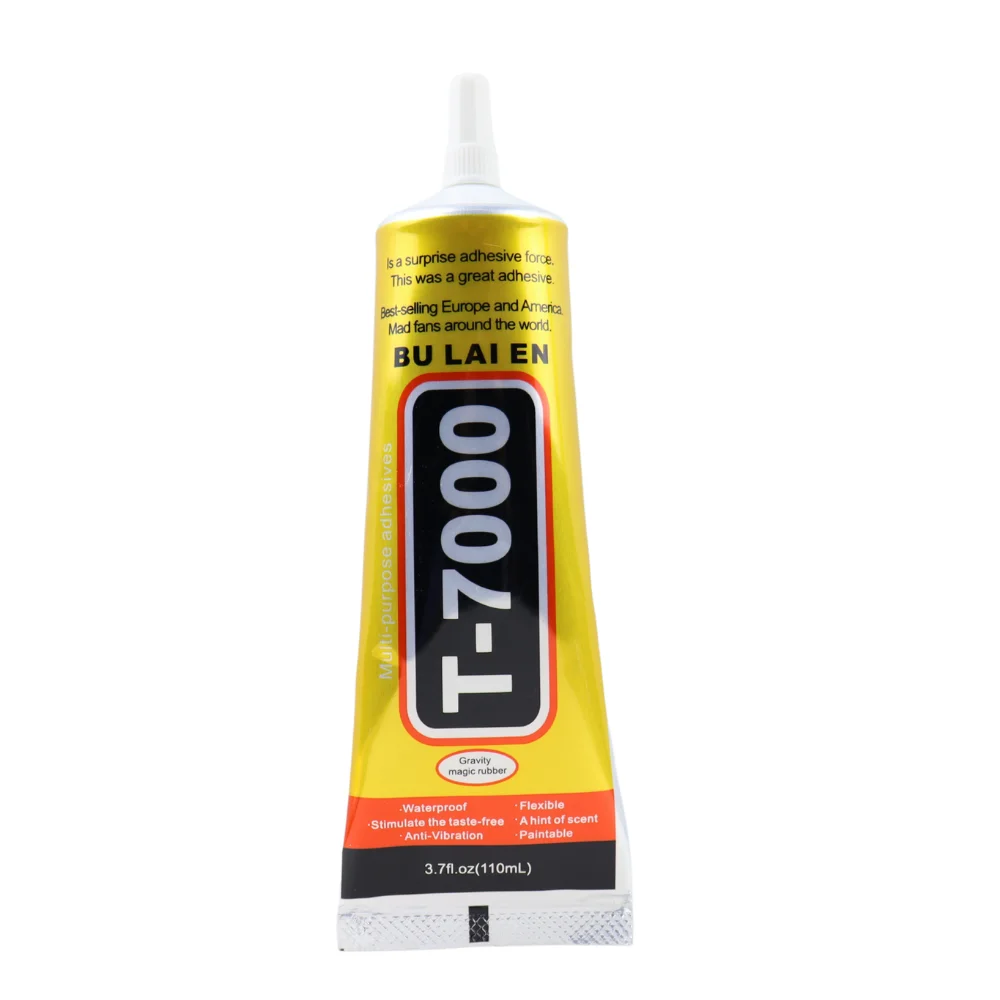 Bulaien T7000 noir, 15ML, 50ML, 110ML, adhésif de réparation de colle de Contact pour bricolage avec pointe d\'applicateur de précision