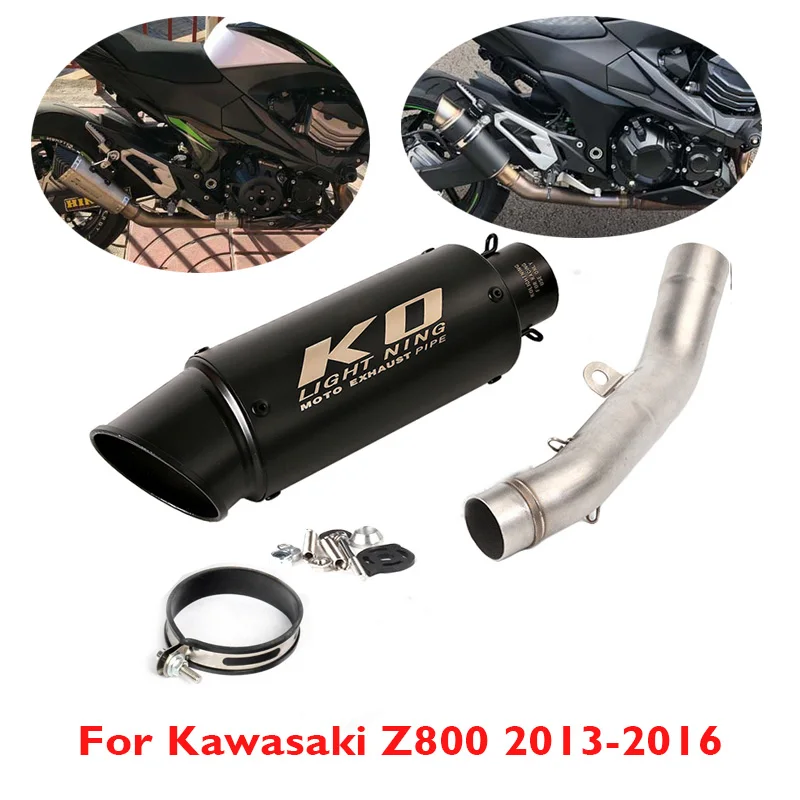 

For Kawasaki Z800 2013-2016 Slip on 51mm Exhaust System Escape Muffler Connection Link Tube Z800 Exhaust System