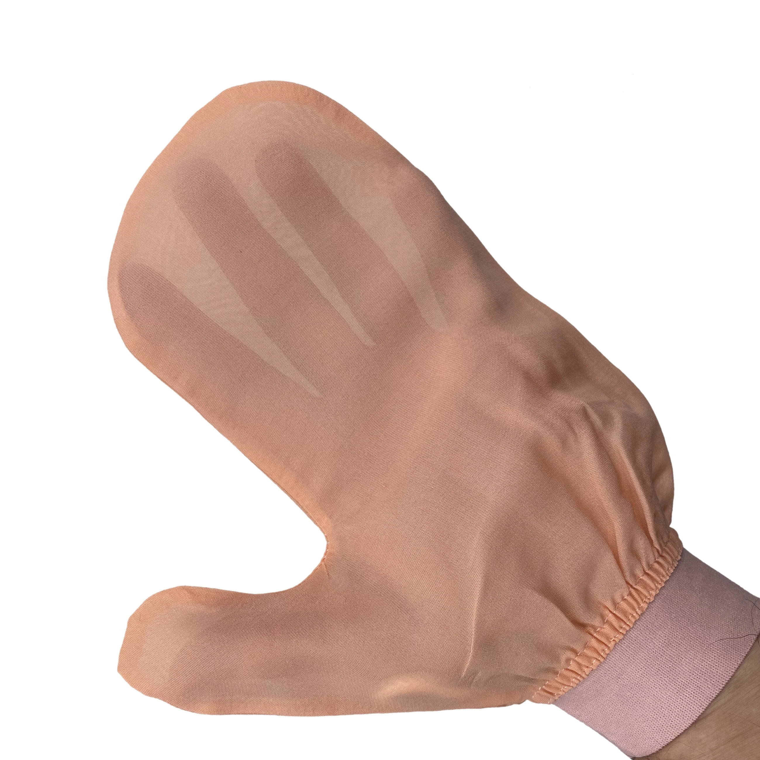 Upgrade Your Bathing Experience with Thumb Exfoliating Body Glove 100% Plant Based Silk Scrub Mitt for Tan Removal Double Sided